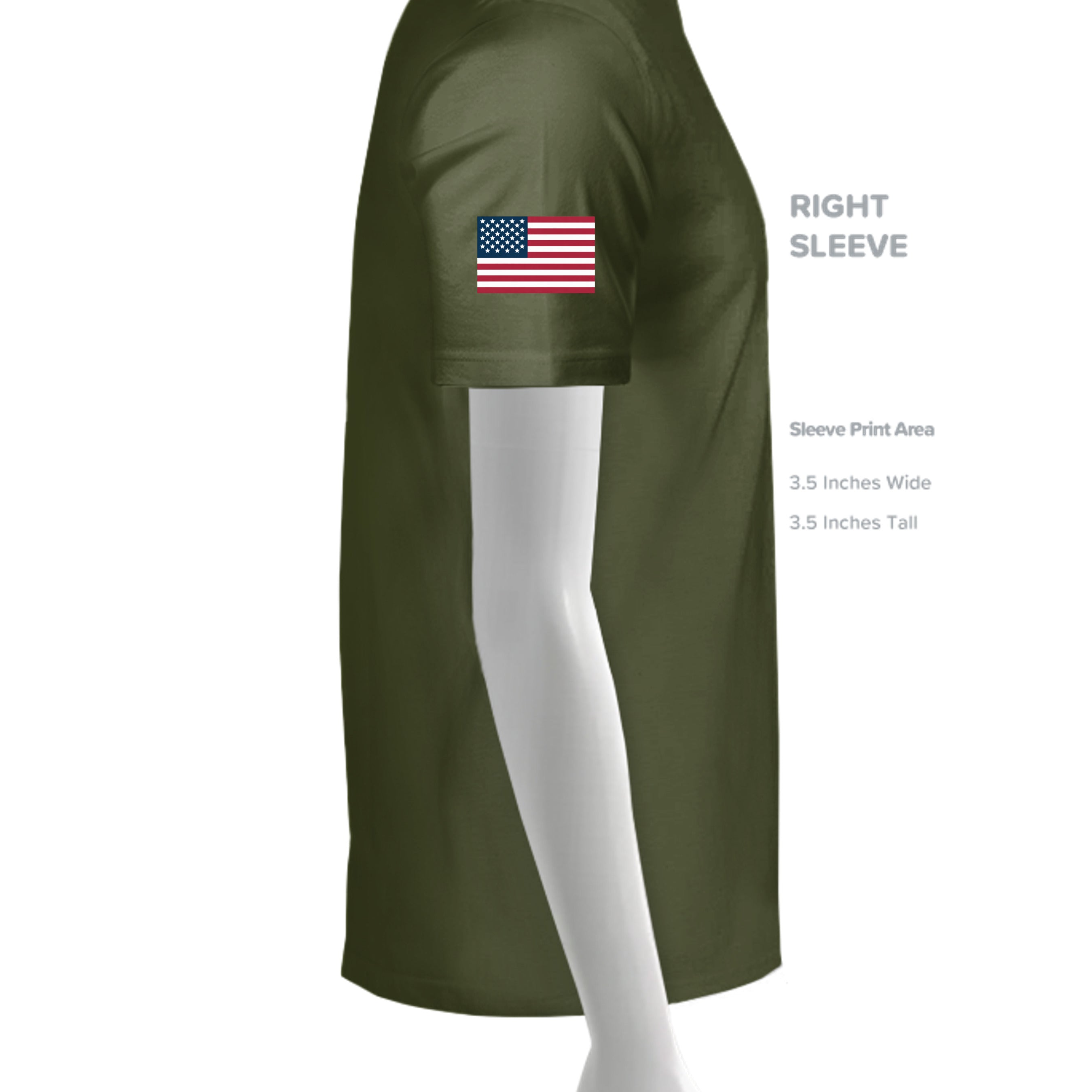 MILITARY GREEN - G500 - SLEEVE_RIGHT